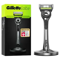 Gillette Labs Nassrasierer Herren mit Reinigungs-Element & 1 Ersatzklinge - TESTSIEGER von Stiftung Warentest