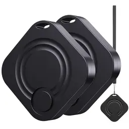 Smart Tag - 2er Pack Bluetooth-Schlüsselfinder, Praktischer Gegenstandssucher für Geldbörse und Gepäck, Schwarz