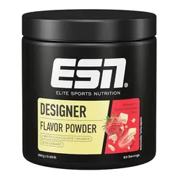 ESN Designer Flavor Powder, Strawberry White Chocolate, 250 g - Geschmackspulver mit wenig Zucker und Kalorien
