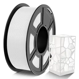 TECBEARS PETG Filament 1.75mm Weiß, 1kg Spule, Kompatibel mit FDM Drucker