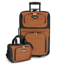 Travel Select Amsterdam Erweiterbares Gepäck Set, Orange, 2-teilig
