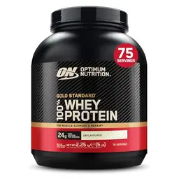 Optimum Nutrition Gold Standard Whey Proteinpulver, Geschmacksneutral, 2,25 kg
