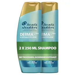 head & shoulders DERMAXPRO Beruhigendes Anti-Schuppen Shampoo, 2x250 ml
