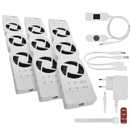 EMOS Heizung-Ventilator TRIO Starterset, 3 Heizgebläse mit Temperatursensor und Zubehör, Luftdurchsatz 36 m3/h
