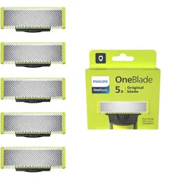 Philips OneBlade Original Klingen - 5 Ersatzklingen für Trimmen und Rasieren