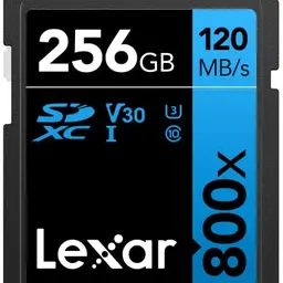 Lexar 256GB SD Karte High-Performance 800x - Ideal für Kameras und Camcorder