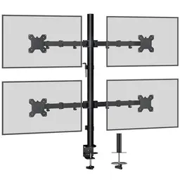 BONTEC Monitor-Tischhalterung für 13"-27" Monitore, neigbar & schwenkbar, höhenverstellbar, bis 10 kg
