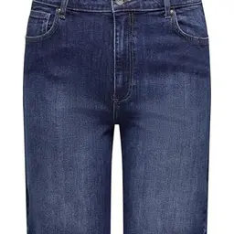 ONLY CARMAKOMA Damen Denim Shorts Carsonny Hw Wide DNM, Dark Blue, Größe 50