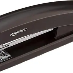 Amazon Basics Hefter mit 1000 Klammern, 10-Blatt, rutschfester Gummifuß, für Heim & Büro, Schwarz