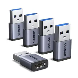 UGREEN USB C Adapter (5 Stück) - 10Gbps USB C Buchse zu A Stecker, kompatibel mit iPhone 17/16/15, iPad, Galaxy S/Note und Laptops
