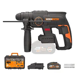 WORX NITRO WX381 Akku Bohrhammer 20V - Multifunktionswerkzeug zum Bohren und Hammerbohren - inkl. 20V 4Ah Akku & Ladegerät