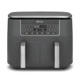 Ninja Dual Zone Digital Air Fryer, 6-in-1 Heißluftfritteuse, 7,6L, Metallic Grau