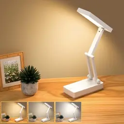 Suright LED Tischlampe, kabellos, faltbar, dimmbar mit 3 Lichtmodi, aufladbare USB-Schreibtisch- & Nachttischlampe für Schlafzimmer & Lesen