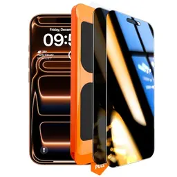 TOCOL Panzerglas Sichtschutz für iPhone 17 Pro, 6,3 Zoll, Full Screen, 9H Stoßfest, Kratzfest, Anti-Fingerabdruck, 2 Stück