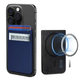 CloudValley MagSafe Wallet für iPhone 12/13/14/15/16 - Kartenhalter für 5 Karten, Blau
