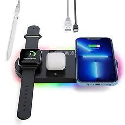 Minthouz 4-in-1 Wireless Charger für iPhone, iWatch und AirPods - inkl. 3FT USB C-C Kabel