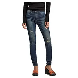 G Star RAW Damen Lhana Skinny Jeans, Blau, 27W / 30L
