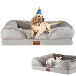 ecosa® Orthopädisches Hundebett für kleine & mittelgroße Hunde - Waschbar und bequem