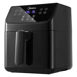 Midea MF-CN55A2 Heißluftfritteuse 5,5 L, Digitales Display, 8 Programme, 1700W, Schwarz