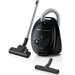 Siemens Staubsauger synchropower VS06B112A, 700 W, für Parkett, Teppich und Fliesen, schwarz