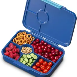 schmatzfatz Bento-Box für Kinder - Auslaufsicher, Modular, Spülmaschinenfest, Navy Space, 20,8 x 4,5 x 15 cm