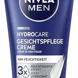 NIVEA MEN Hydrocare Gesichtspflege Creme, 48h Feuchtigkeitscreme für Männerhaut (75 ml)