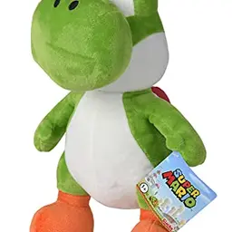 Simba Super Mario Yoshi Plüschfigur – Kuscheltier für Kinder und Fans, 30 cm, grün-weiß-orange