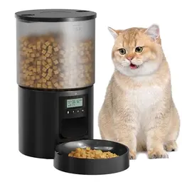 Futterautomat für Katzen und Hunde mit Timer - 4L automatischer Futterspender