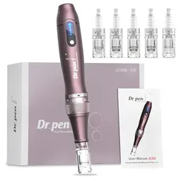 Dr. Pen Ultima A10 Microneedling Pen - Drahtloser Dermapen für Gesicht und Körper - 5 Patronen inklusive