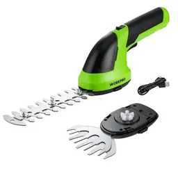 WORKPRO Gartenschere Akku 7,2V Grün, Elektrische Handgras-Schere