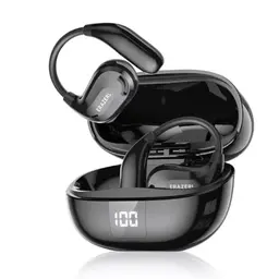 KI Übersetzer Kopfhörer, Echtzeit Übersetzung in 135 Sprachen, 3-in-1 Open Ear für iOS und Android, Schwarz