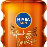 NIVEA SUN Tropical Bronze Ölspray LSF 6 (200 ml) - Sonnenschutz für langanhaltende Bräune