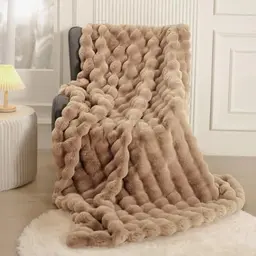 Gezu Kuscheldecke 150x200cm - Fuzzy Plüsch Decke für Couch, Bett und Sofa