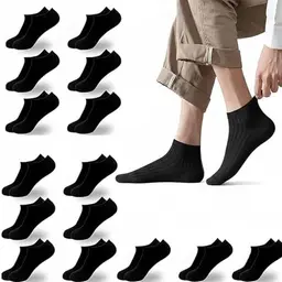 Vktaliphar 15 Paar Sneakersocken Damen und Herren, Baumwolle, Atmungsaktiv, Kurzsocken, Unisex, Größe 36-42