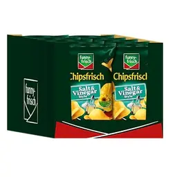 Funny-frisch Chipsfrisch Salz & Essig, 10er Pack (150 g pro Tüte)
