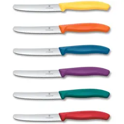 Victorinox Swiss Classic Frühstücksmesser Set 6-teilig, 11 cm, rostfreier Stahl