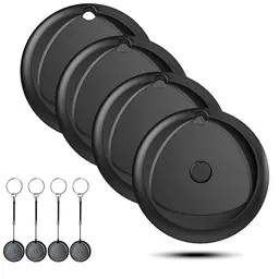 Air Tracker Tags 4er Pack - Kompatibel mit Apple Wo ist? APP (iOS), wasserdicht, Schlüsselfinder mit 80dB Piepton, ideal für Schlüssel und Gepäck