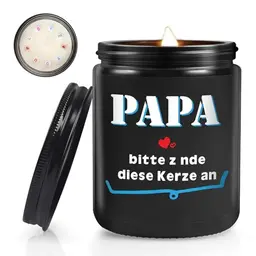 Duftkerze für Papa, 200g Sojawachs - Vatertag Geschenk & Geburtstagsgeschenk