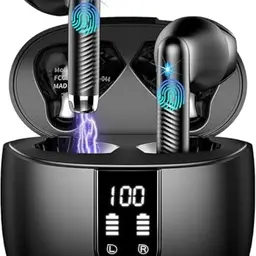 Drsaec Bluetooth 5.4 In-Ear Kopfhörer mit 6D Bass, Noise Cancelling, IP68, 56 Std Akkulaufzeit, USB-C, Sport Ohrhörer