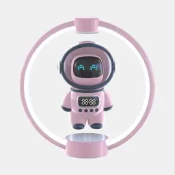 Kiko-ershaa Schwebende Astronaut Bluetooth Lautsprecher und LED Lampe - 360° schwebend für Schlafzimmer und Büro