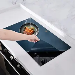 KitchenRaku Rutschfeste Induktionsschutzmatte (61x53cm, Marineblau)