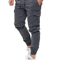 PITTMAN Darius Cargo Hose für Männer - Slim Fit, Grau