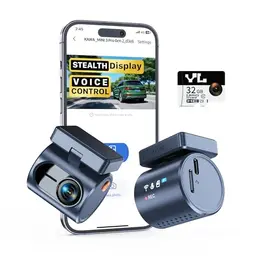 KAWA Dashcam Auto Vorne - 32GB SD Karte, 2K QHD, Nachtsicht, G-Sensor, 135° FOV