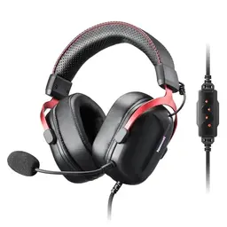 Redragon H312 Gaming-Headset mit 7.1 Surround Sound, abnehmbarem Mikrofon und Over-Ear-Design für PC und Konsolen