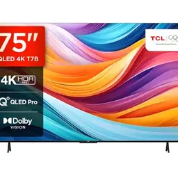 TCL 75T7B 75" QLED Pro Fernseher, 4K Ultra HD, Smart TV mit Google TV