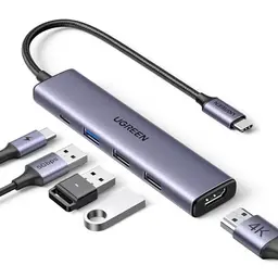 UGREEN Revodok 105 USB C Hub 5Gbps, USB C Adapter, 4K HDMI, Multiportadapter