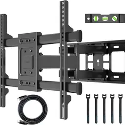 BONTEC TV Wandhalterung für 32-85 Zoll Fernseher bis 60kg, schwenkbar & neigbar, Max VESA 600x400mm