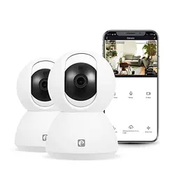 Garza Smart IP-Kamera, WLAN, 360°, Innenüberwachung mit Nachtsicht und Zwei-Wege-Audio
