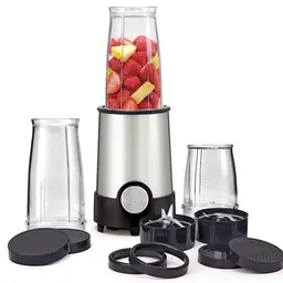 bella Raketenmixer 12-teilig, ideal für Smoothies & Shakes, 240-W Basis, Edelstahl/schwarz
