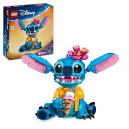 LEGO Disney Stitch Spielzeugfigur mit Eistüte und Blume - Geschenk für Lilo & Stitch Fans ab 9 Jahren - 43249